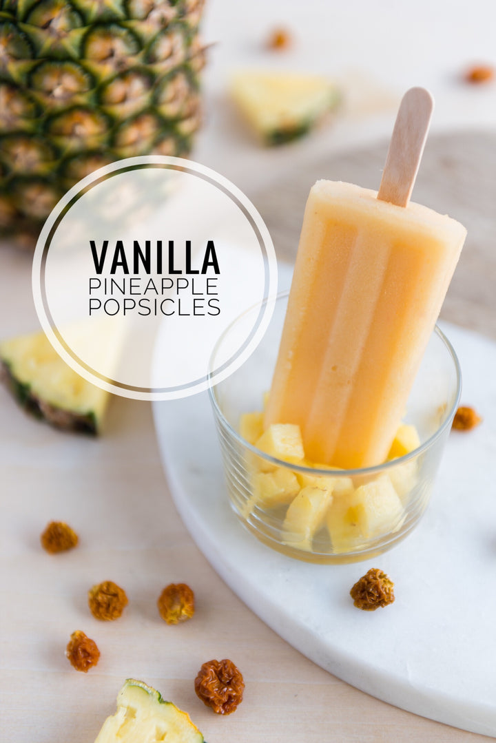 Vanilla Pineapple Popsicles