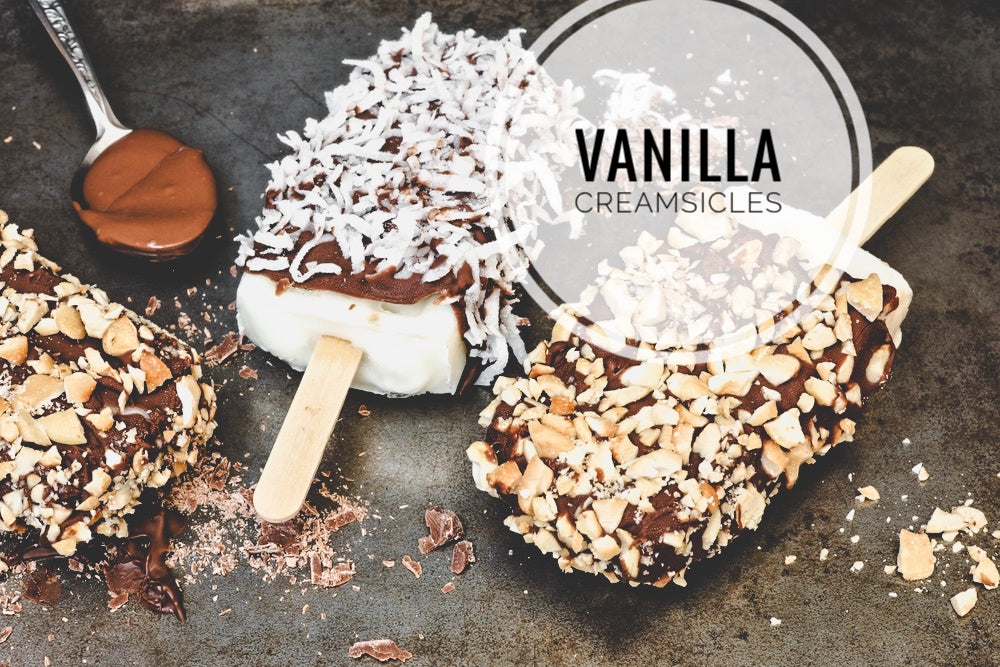 PopsicleLab - Chocolate covered Vanilla Creamsicle for Thanksgiving