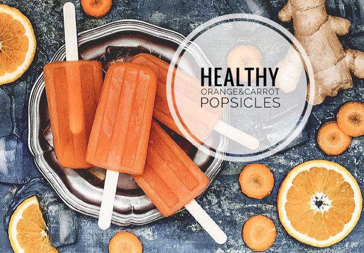 Healthy Orange-Carrot Popsicles🍊🥕