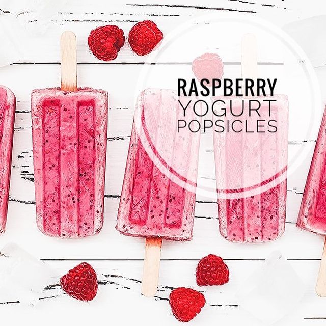 Raspberry Yogurt Popsicles