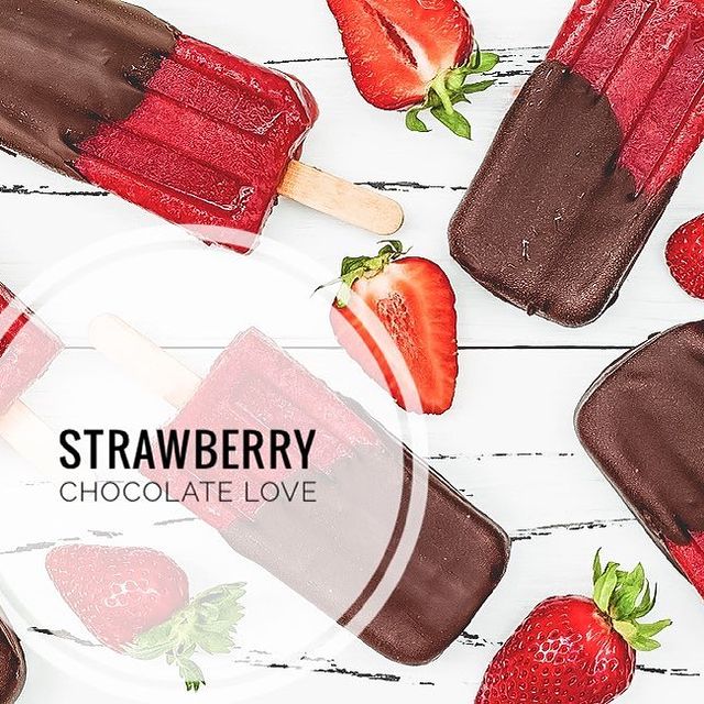 Strawberry Chocolate Popsicles