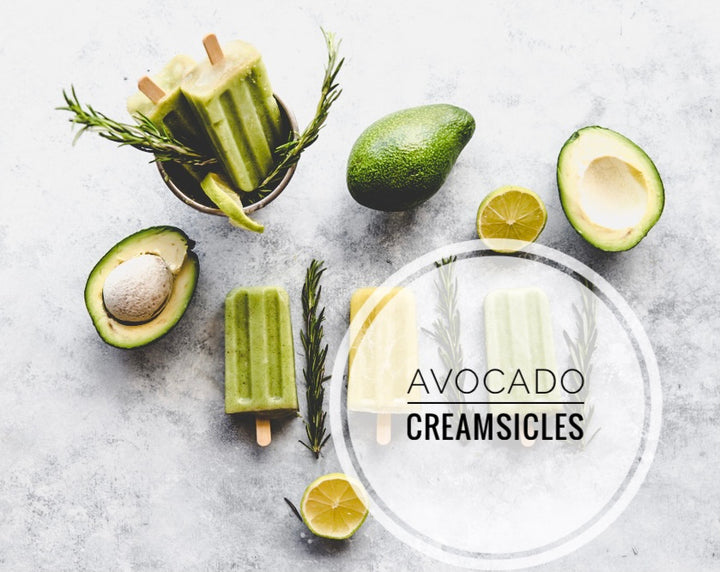 Vegan Avocado Lime Creamsicles