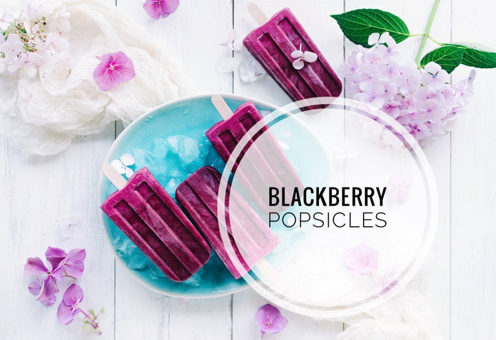 Healthy Blackberry Popsicles